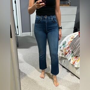 MOTHER - tripper ankle fray jeans- size 27 - color “change is in the air”